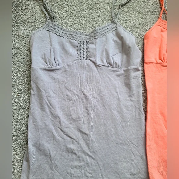 American Eagle Outfitters Gray and Coral Camisole Set - Picture 2 of 4